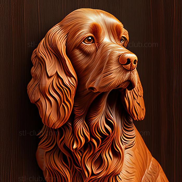 3D model st English Water Spaniel dog (STL)